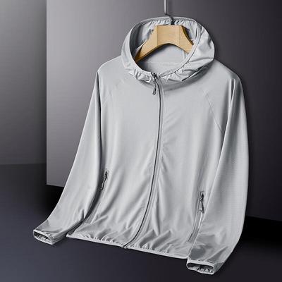 JIAOXIU Men's Lightweight Hooded Sun Protection Jacket