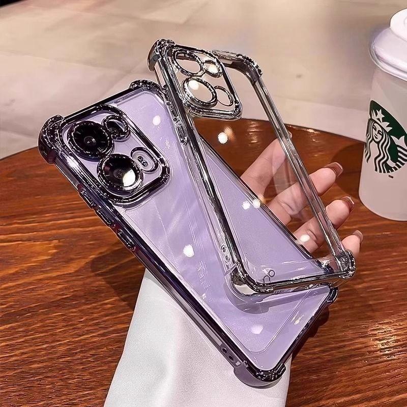 Luxury Clear Plating Case For Redmi 15C Note 14 4G 13 Pro 5G 12 11 10 PRO 12S 11S 14C 13C 12C 9C A5 A3 A2 A1 9A 10C cover Airbag