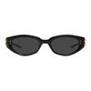 Gentle Monster Cat Eye Sunglasses With Adjustable Degree Unisex Sunglasses Black KUNST01GD