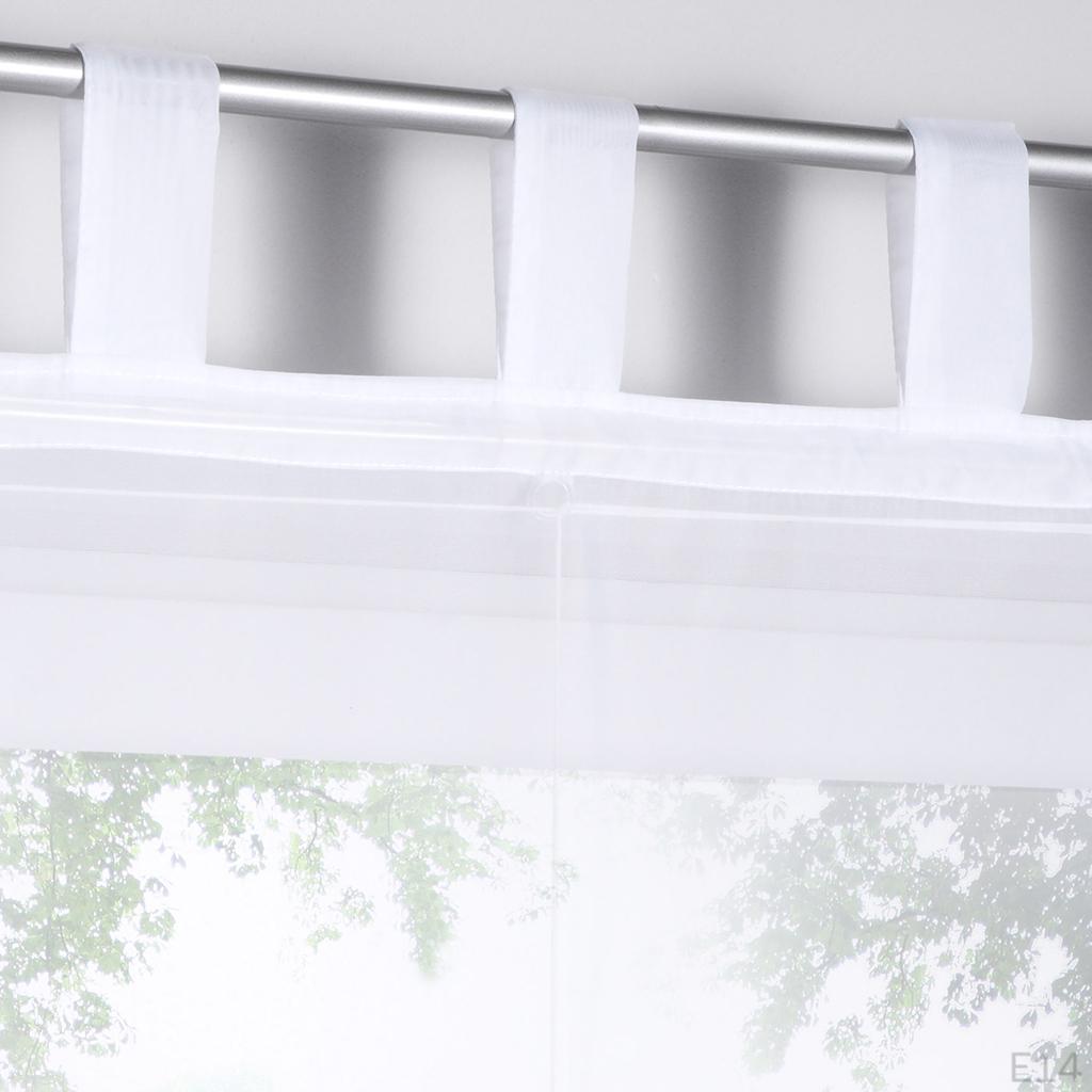 Farbe Halbvorhang für Küche/Schlafzimmer/Wohnzimmer Fensterdekoration Römisches Aufhängeschlaufen
