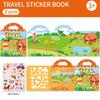 Kids' Reusable DIY Sticker Books Multi-Theme Bubble Sticker Jelly Stickers Portable Montessori Sticker Toy Gifts for Children