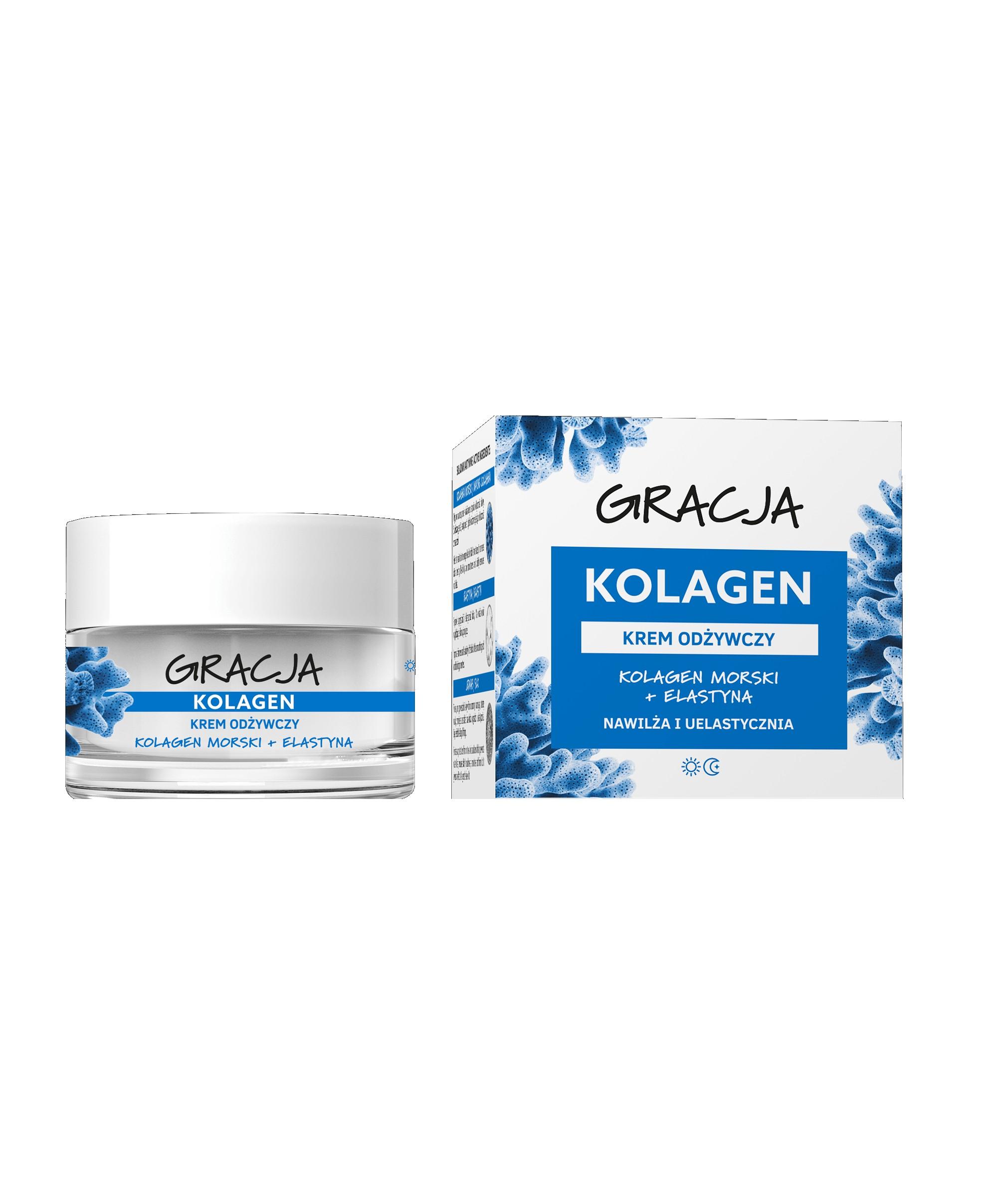 Super Merchant Gracja Krem Kolagenowy Na Dzień I Na Noc Odżywczy 50Ml