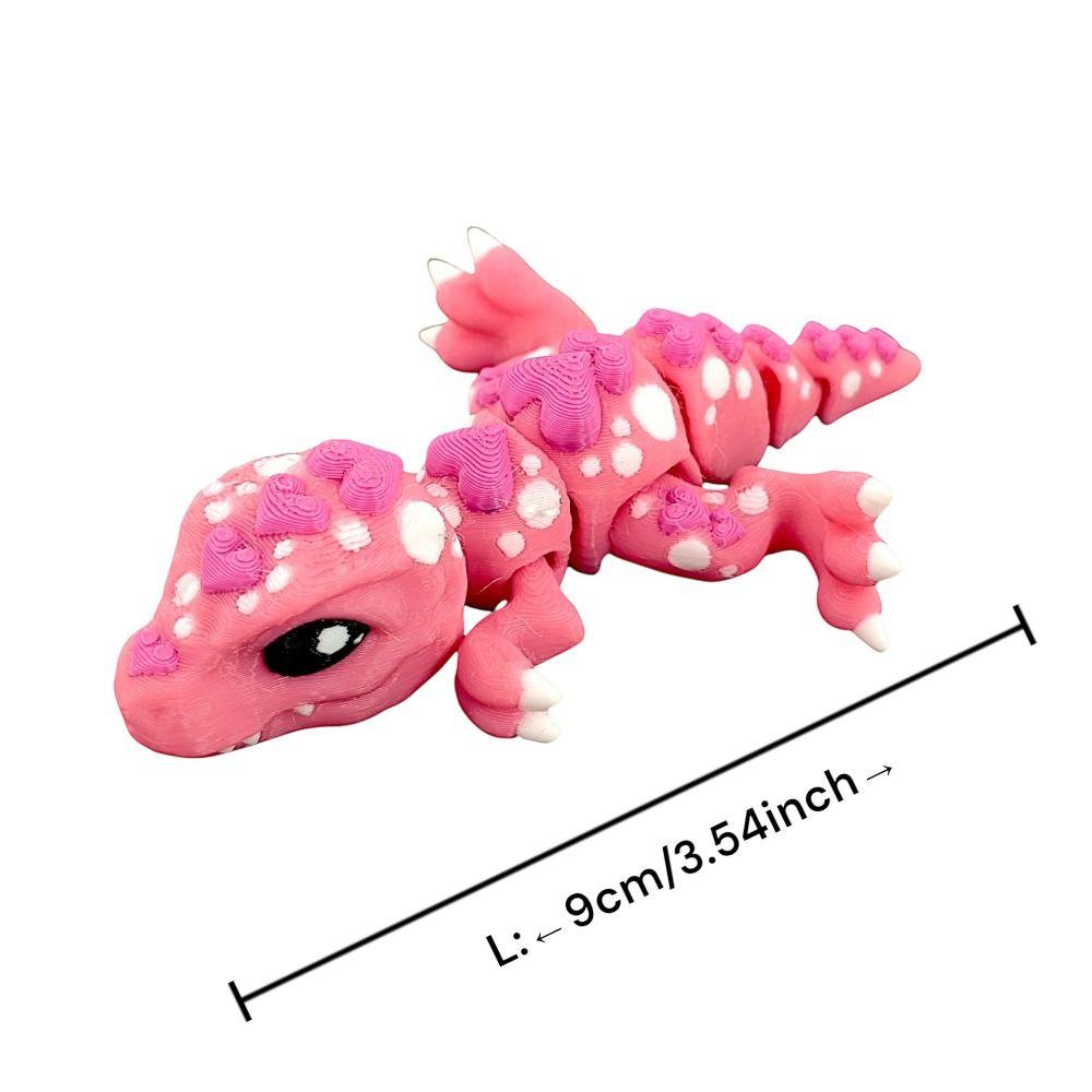 Movable Joints 3D Rotatable Articulated Dragon 3D Articulated Dragon Toys  Landscaping Decoration