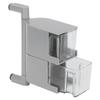 NoPunching WallMounted Seasoning Box Rotatable 2Layer Drawer Type Box for Kitchen(Gray )
