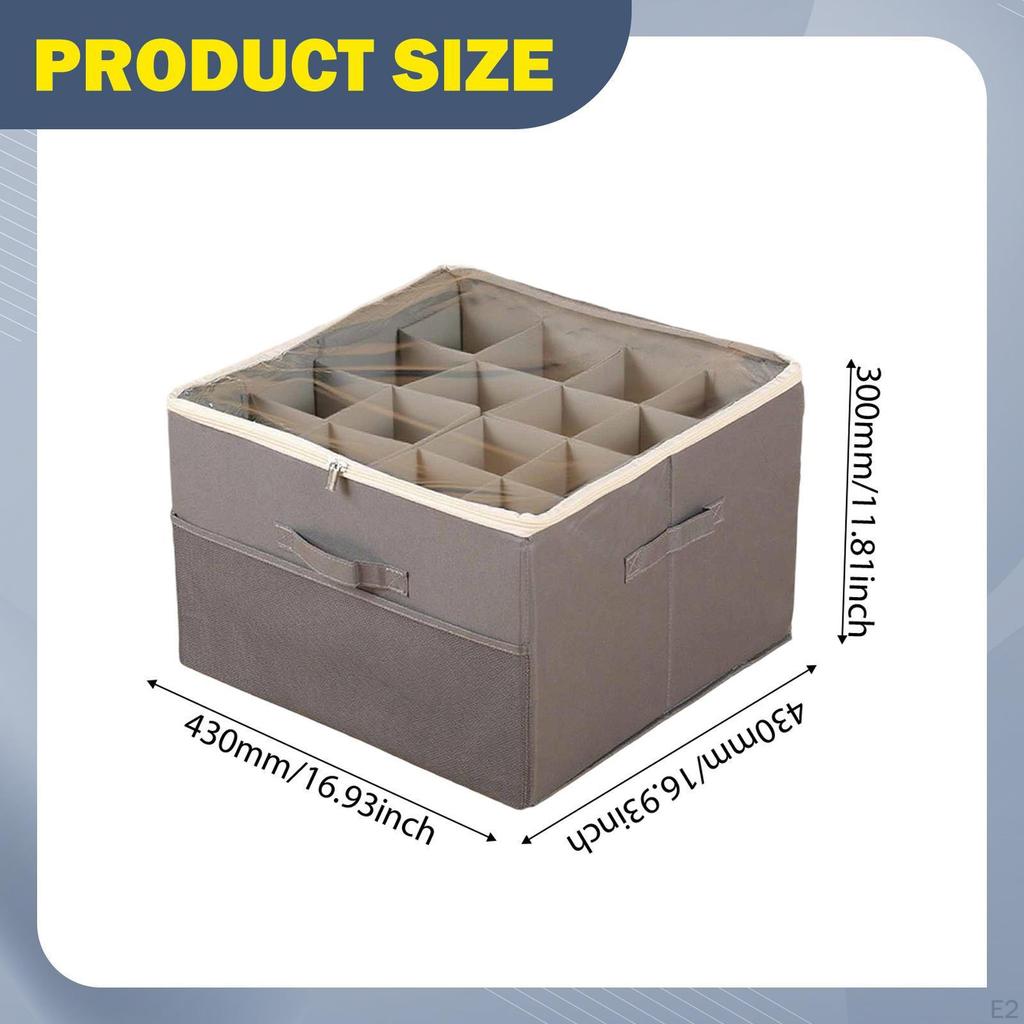 Foldable Shoe Organizer for Footwear Storage Box Multi Compartments Shoes Boot Bin