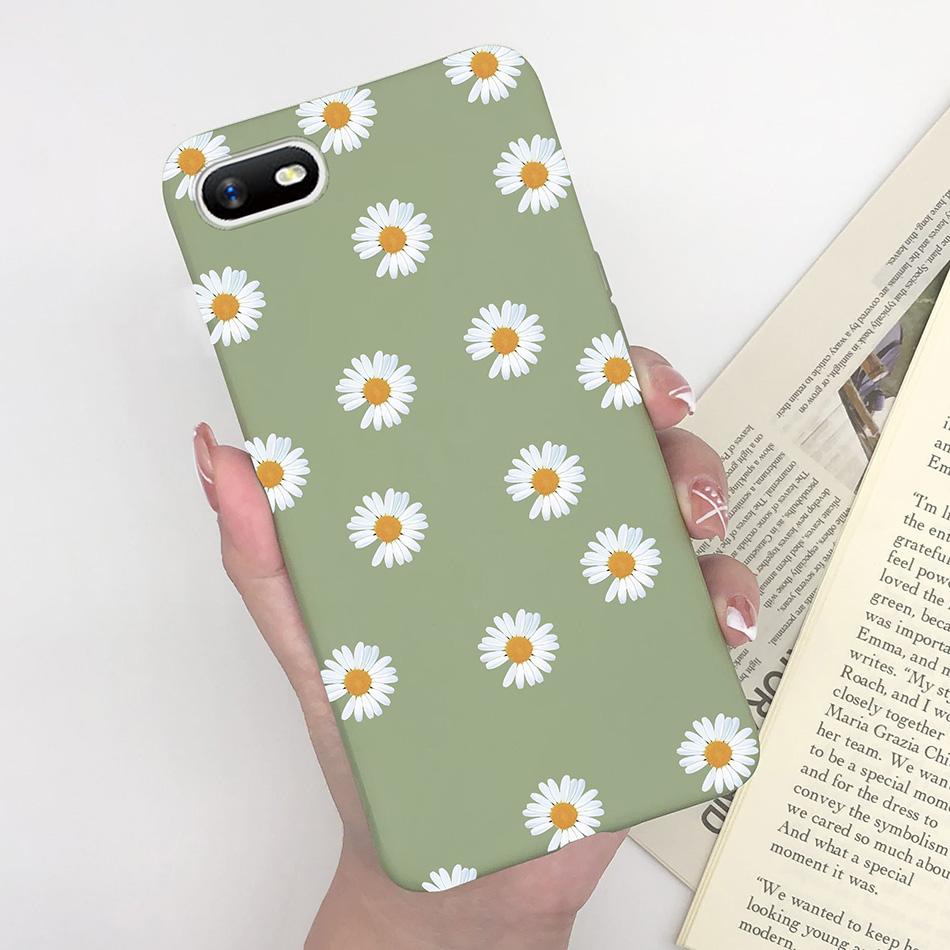 For OPPO A1K Phone Case Daisy Flower Heart Cover Silicone Soft Coque For oppo a1k RMX1941 A1K A1 k Oppo Realme C2 RealmeC2 Funda