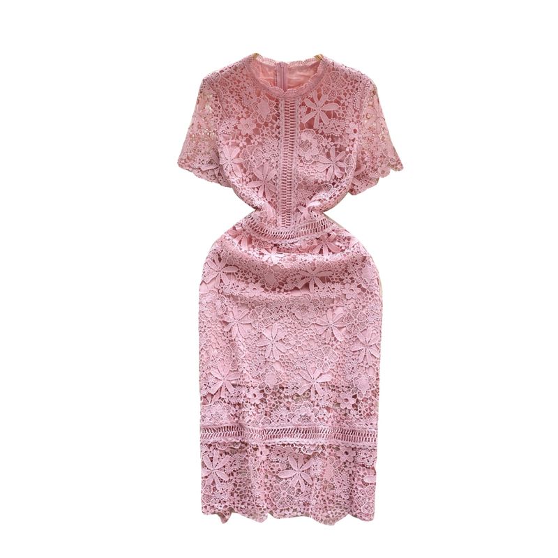 Silm Spring and Summer Cut Out Crocheted Water Soluble Dress Lace