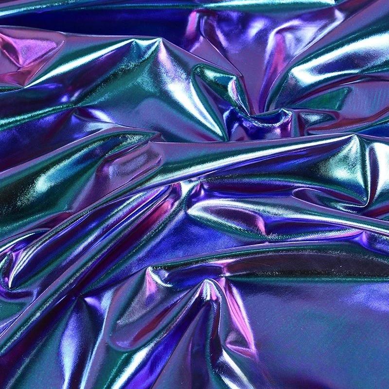 

100x150 см високоеластична глянцева спандекс еластична бронзова тканина для весільного декору сценічного одягу 100x150cm