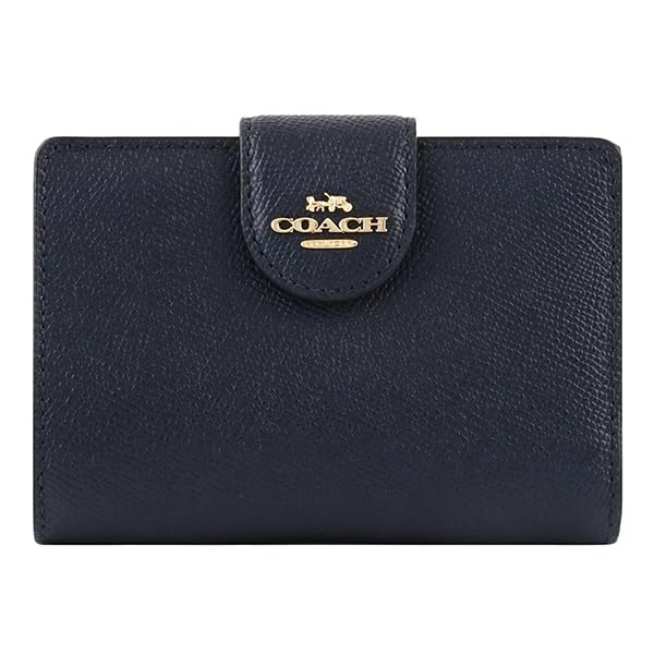 

Кошелек двойного сложения 6390 Chalk Luxury Cross Grain Leather Кошелек среднего размера с угловой молнией Кошелек для заказа по почте в форме буквы L 2021SS [ABCoat] Женский (полночь) полночь