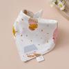 Super Soft Cotton Infant Bib & Neck Warmer - Anti-Spit Up, Autumn/Winter Triangle Scarf