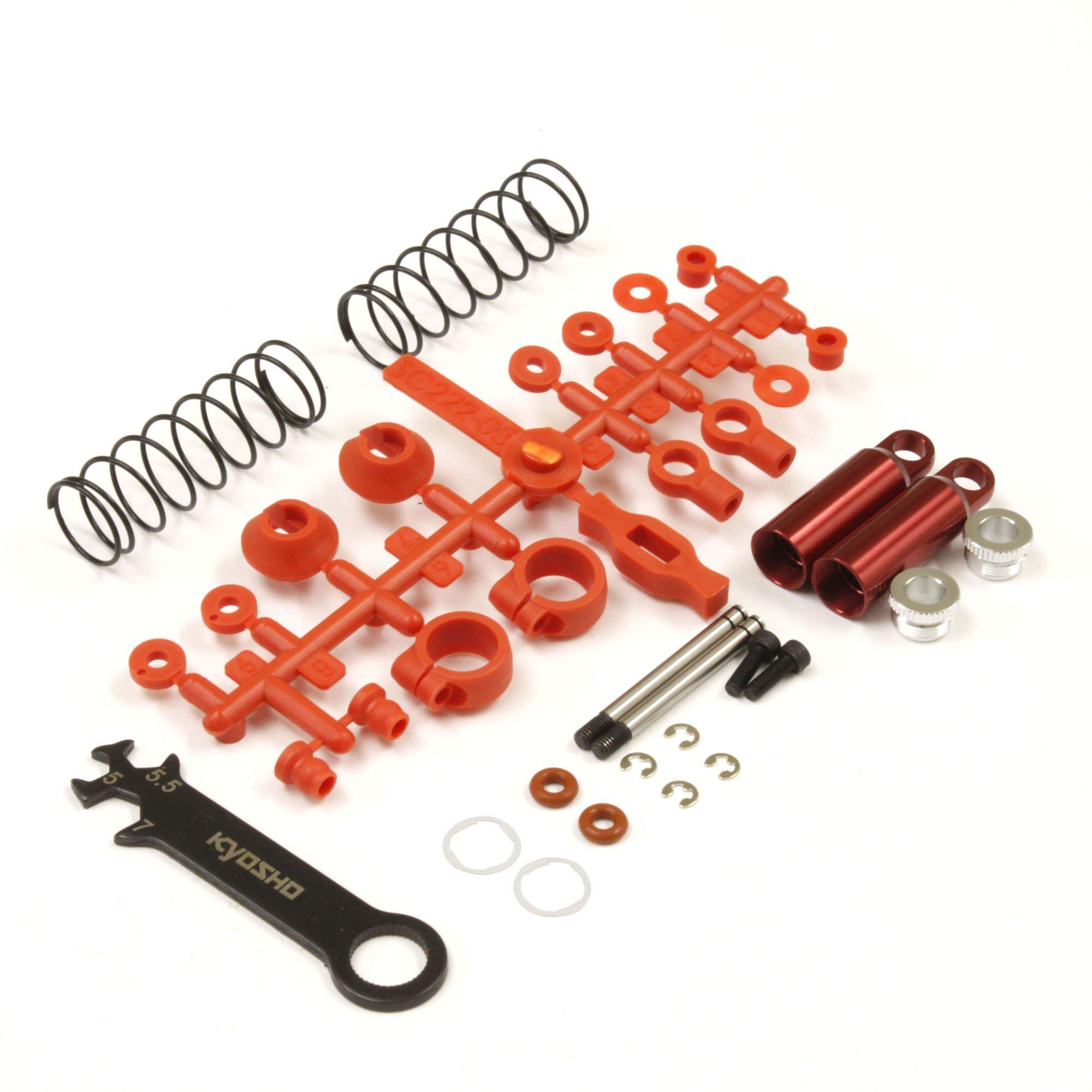 

Kyosho Front Shock Set Radio Control Parts SC222R (Red/Tomahawk)