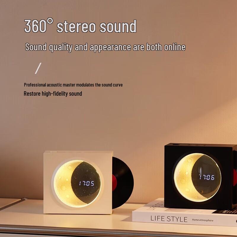 Retro Lunar Clock Bluetooth Speaker