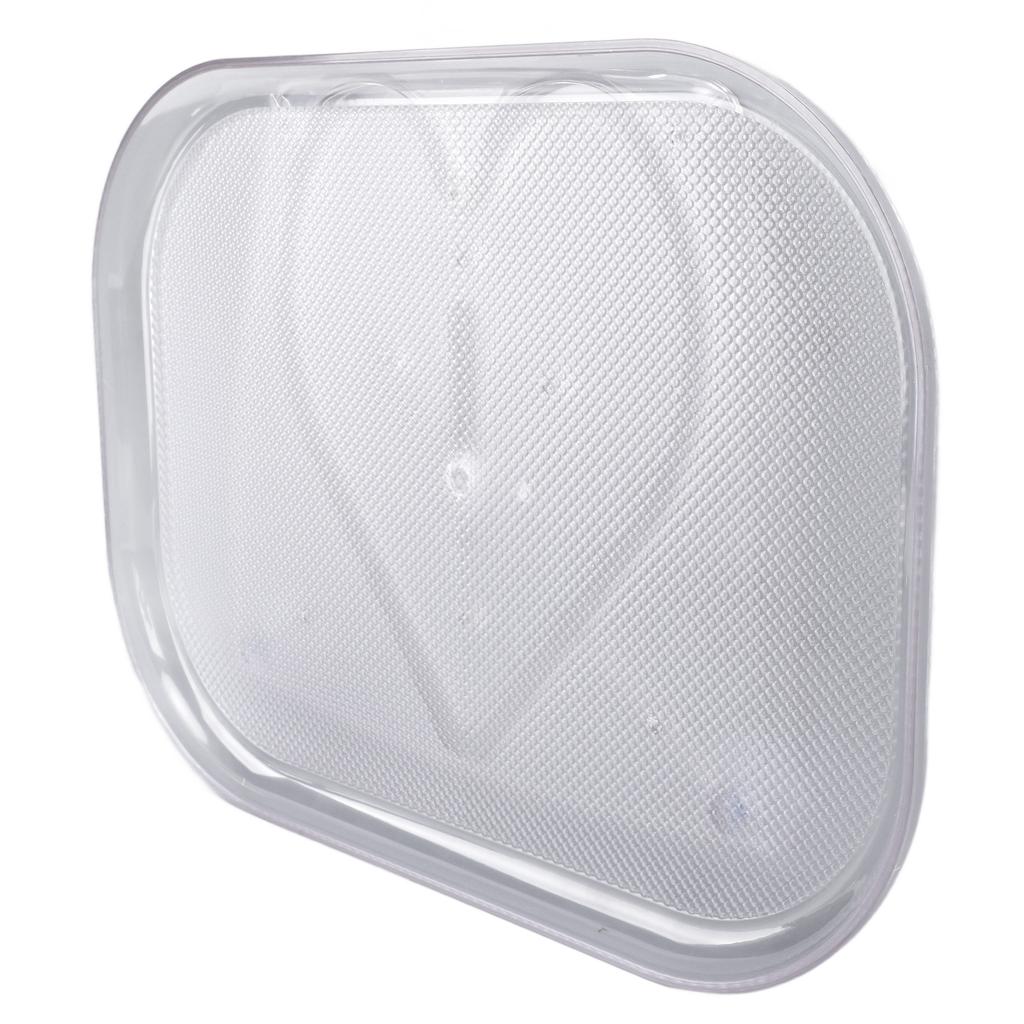 Refrigerator Turntable Organizer Transparent Rectangular Countertop Condiment Storage Rack for Household Kitchen Big