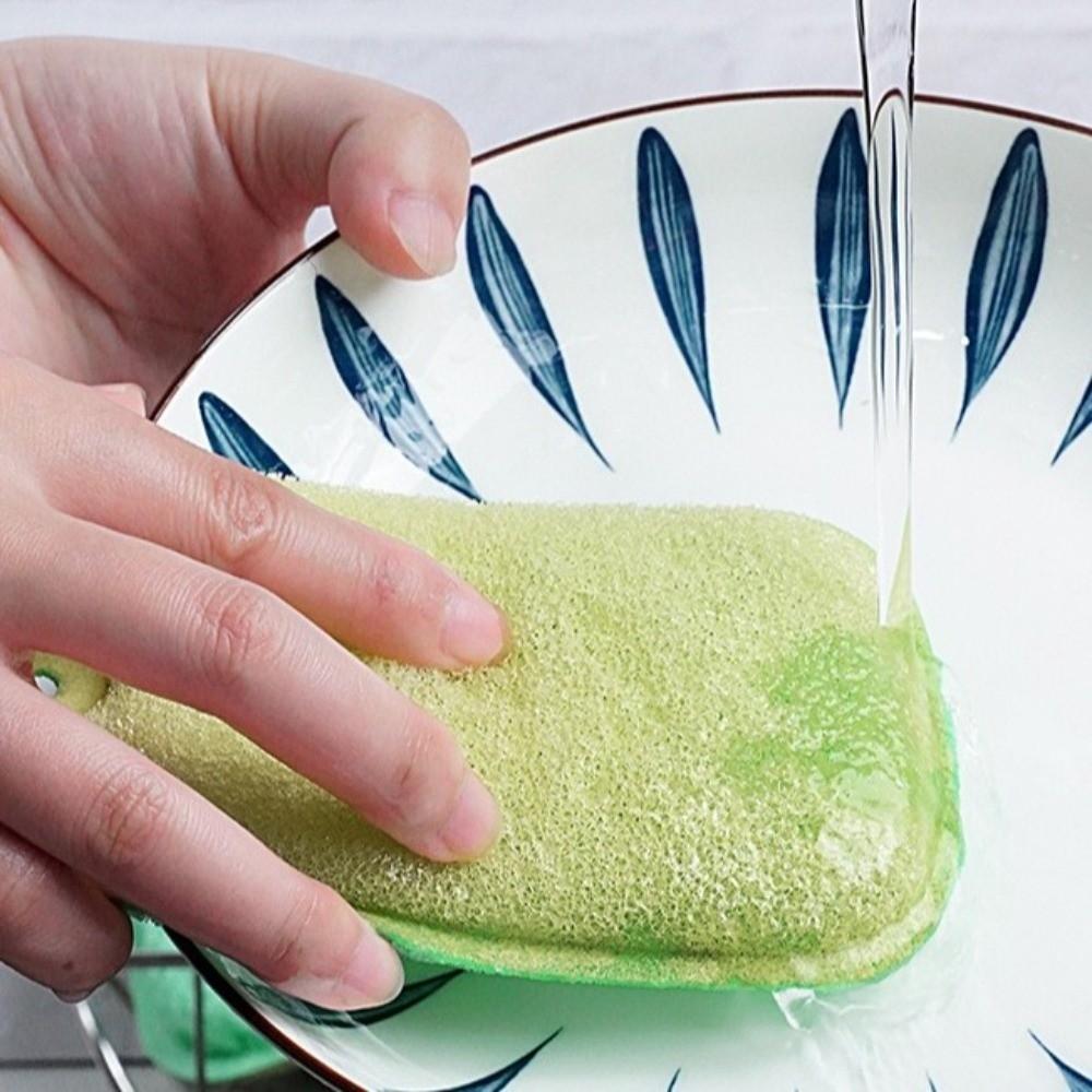 6pcs/set Reusable Sponge Wipes High Density Dishwashing Sponges Cleaning Sponges  Dishwashing