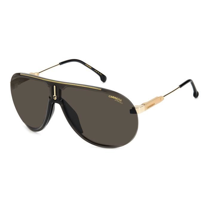 Lunettes de Soleil - Carrera - SUPERCHAMPION - Polycarbonate - Unisexe - BLACK GOLD/LIGHT BROWN
