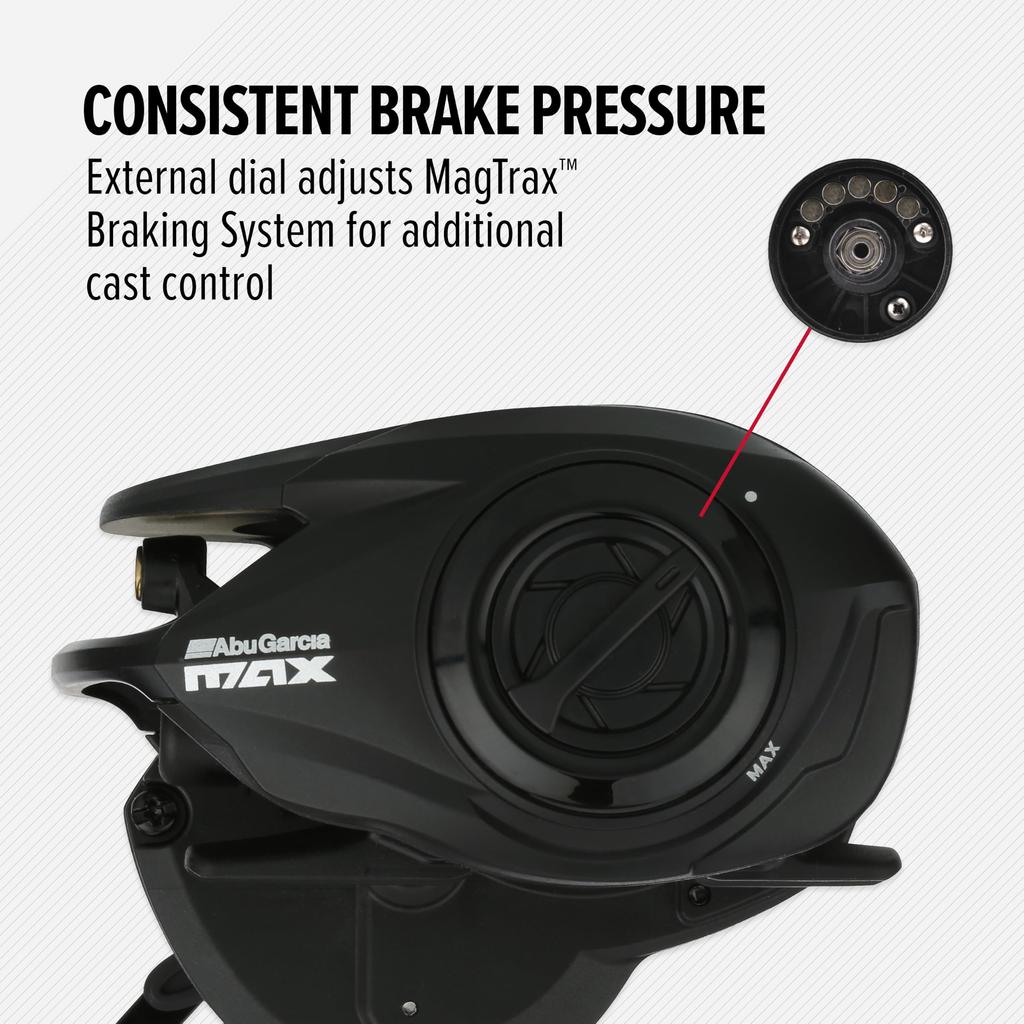 Abu Garcia MAX5 SX WINCH Baitcasting Reel (Low Profile, Bass/Saltwater)