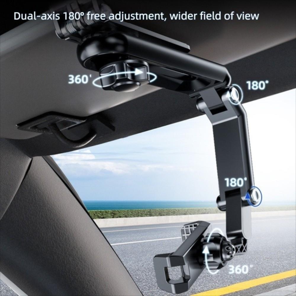 Sun Visor Mount Navigation Stand Retractable Cell Phone Holder  Driving Convenience