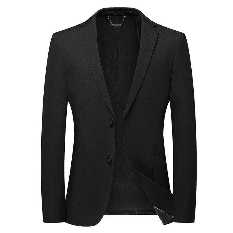 Spring and Autumn Light Luxury Business Single West Middle-aged and Young People Solid Color Knitted Trendy Suit Jacket
