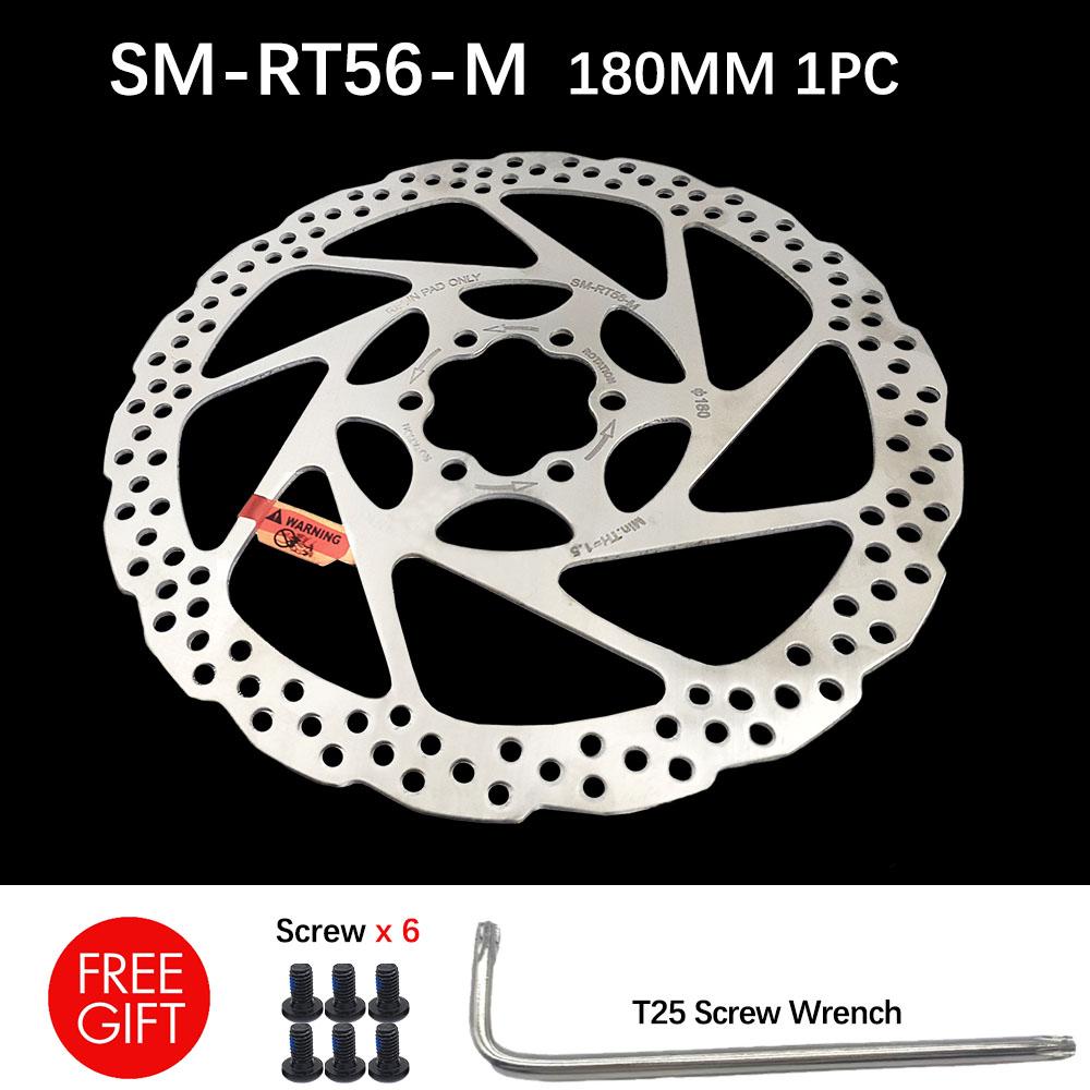 DEORE SM RT56 160MM 180MM 6-bolt brake rotor, suitable for mountain bike disc brake rotor bicycle parts