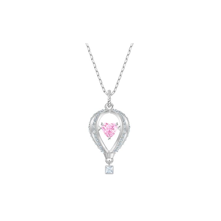 

Swarovski Asia Exclusive Collection Nto The Sky Confession Balloon Pendant Necklace Colorful Design Women necklace 5474811 Silver