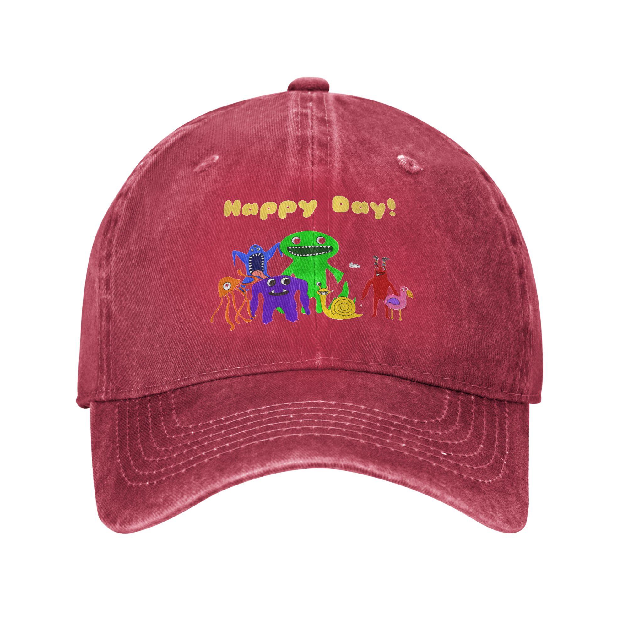 Garten of Banban Friends Characters Baseball Cap Sun  Outdoor Sports Dropshipping Washed Hip Hop Hats FeUnisex Unisex Classic Caps One Size