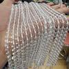 K9 Ice Transparent White Crystal Beads for DIY Bracelets & Necklaces - High Transparency Round Beads for Handmade Weaving & Beading.