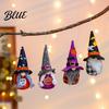 Halloween Party Ornaments Plush Gnome Decoration Spooky Witch Hat Swedish Tomte Elf Figurine Soft Fabric Collectibles Mini Scandinavian Dwarf