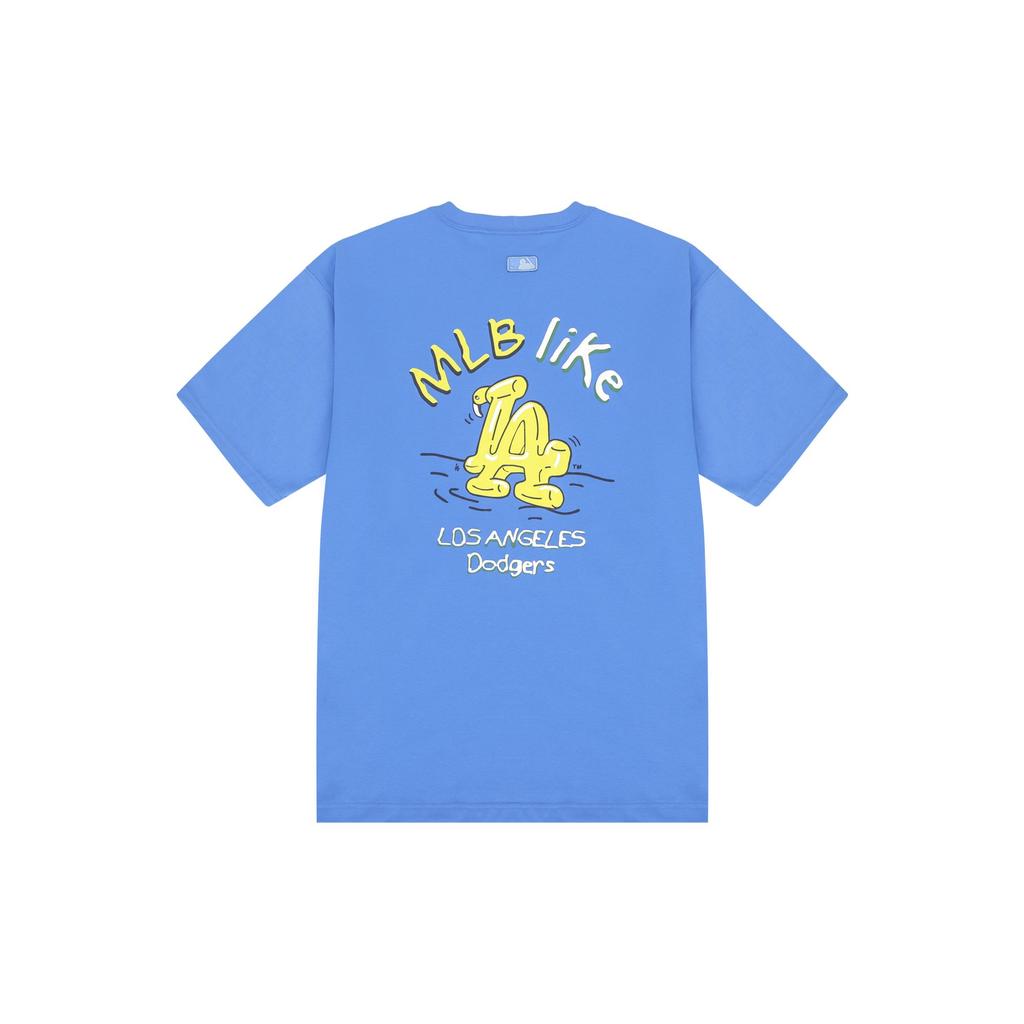 MLB Los Angeles Dodgers T Shirts Unisex Blue Crew Neck Moderate Straight Fit 3ATSL1023-07BLS