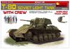MiniArt Soviet Light Tank 5 Crew Workable Track Plastic Model MA35243 1/35 T-80 & Members,
