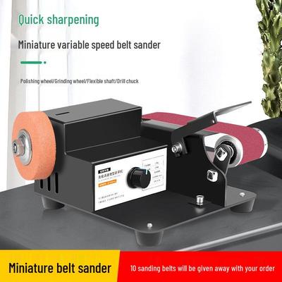 Mini Electric Belt Sander and Grinder for DIY Blade Sharpening