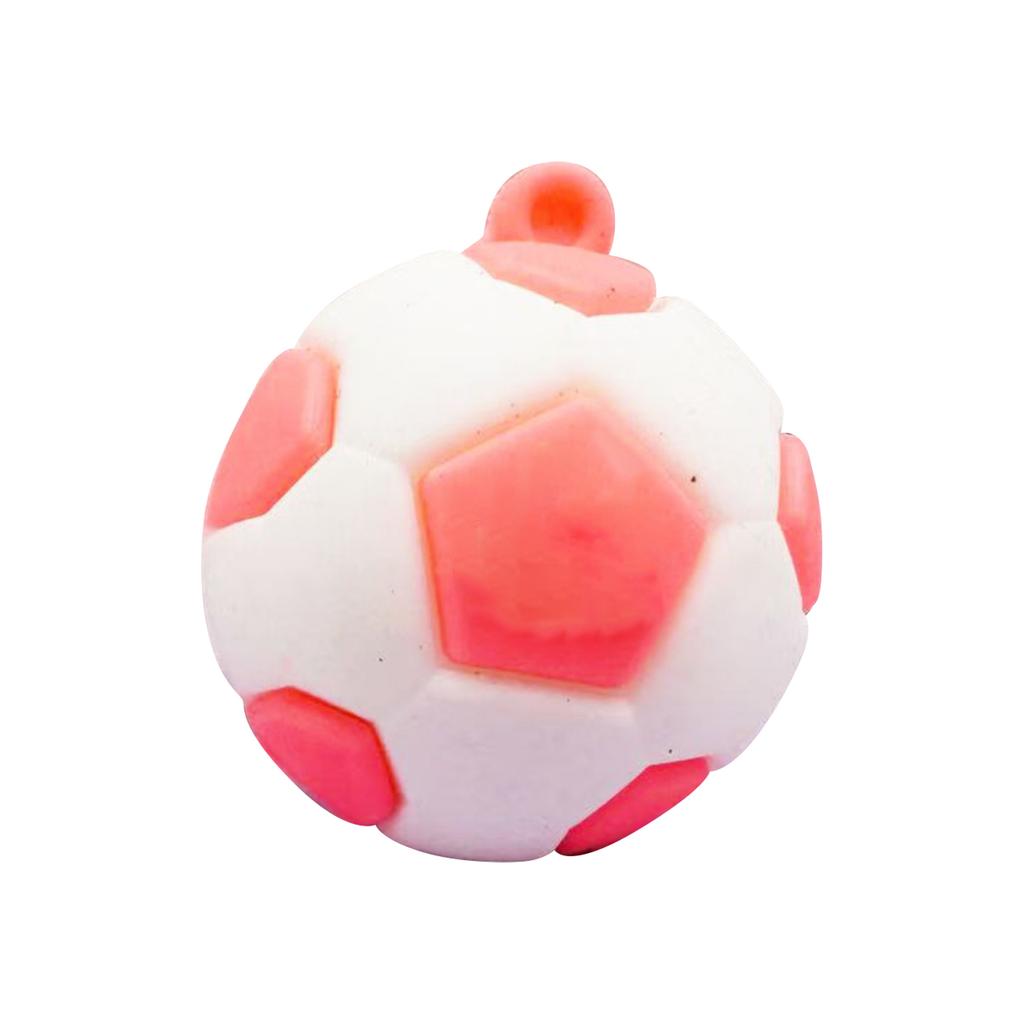 Sports Simulation Football Keychain, PVC Soft Rubber Hanging Ornament, Schoolbag Accessory