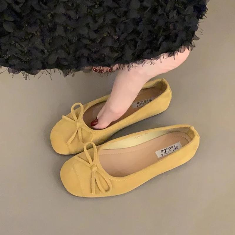 Fashion Women Flats Round Toe Retro Shoes Female Casual Mixed Colors Ballet Flat Sneakers New Ballerinas Rome Loafers Zapatos De Mujer