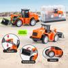 HUINA 1:80 Construction Alloy Diecast Car Model Forklift Roller Dumper Excavator Engineering Agitator Truck Toy Collection Gift