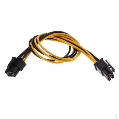 Cable de Extensión de Alimentación 6 Pines a Multifunción Negro, Convertidor de Instalación Conveniente