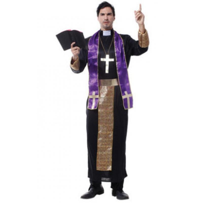 Halloween Ball Costumes, Priest Costumes, Monk Costumes, Priest Costumes, Adult Noble Missionary Costumes