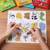 Non-Toxic 32 Pack Montessori Education Toddler Matching Cards Learning Games For Kids Toys For Kids 2 To 4 Years Old Cartoon Puzzle Baby
