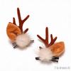 Christmas Reindeer Antler Hair Clips - Festive Elk Headwear Accessories