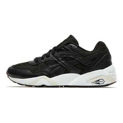 R698 75Y Prm Fabric Leather Sneakers Comfortable Low-Top Lifestyle Shoes Unisex Sneakers Black White 393403-01