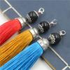 Tassel Ear With Hat Diy Handmade Ear Pendant High-End Lobster Buckle Tassel Ear Pendant