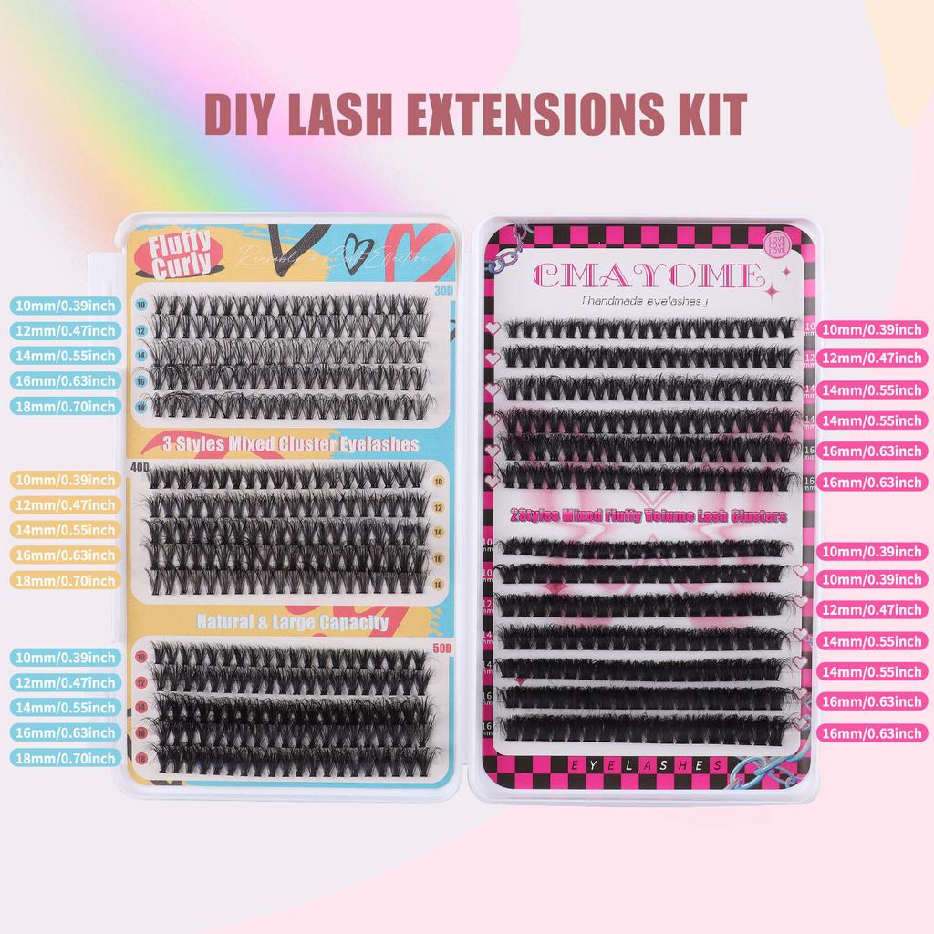 Diy Single Tuft Of Hair Mixed Large Capacity Eyelash Book Natural Thick D Song Segmented False Eyelashes