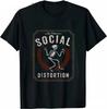 Men Clothing Social Distortion Winged Wheel TShirt Ball and Chain Mens Tshirt Street Hip Hop Style Tees Loose Tops Streetwear
