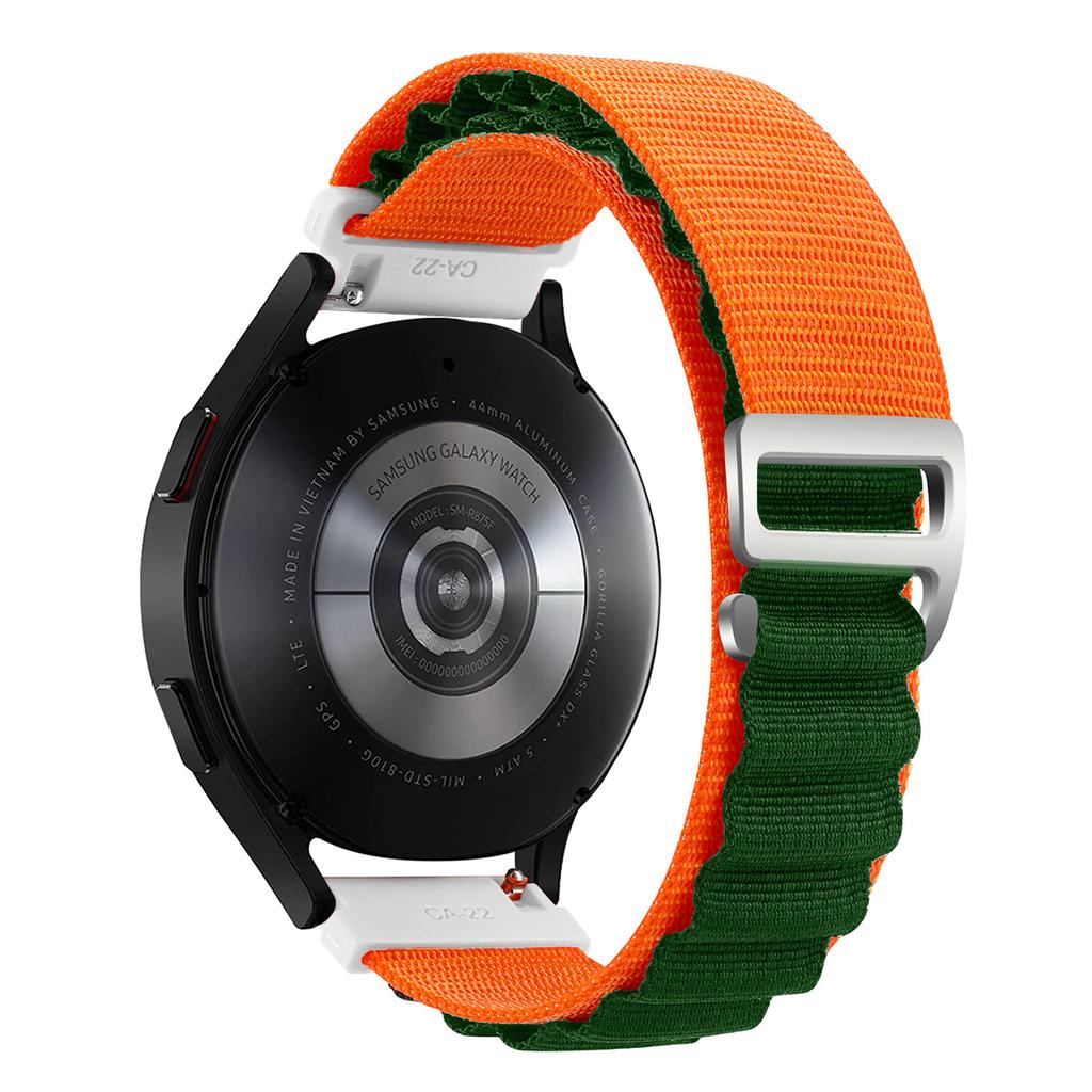 Nylonband för Samsung Galaxy Watch7 6 5 4 40mm 44mm Classic/Active/Gear S3 Frontier 18 20 22mm Sport Loop-rem Amazfit GTS 3 4
