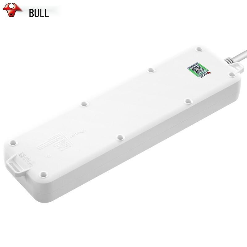 BULL 5-Outlet Individually Switched Power Strip CN Plug (adapter Included)