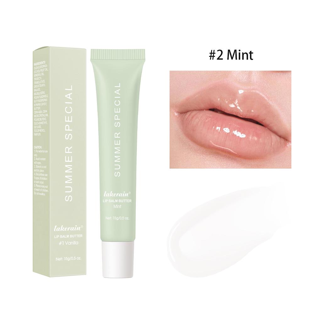 Summer Lip Balm Moisturizing Mirror Lip Gloss Lip Vanilla Mint Iced Coffee Cake Smell Lipstick Transparent Lip Oil Makeup