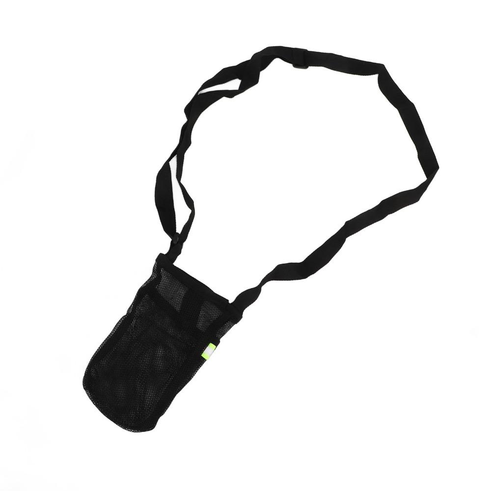 Mesh Water Bottle Bag Adjustable Shoulder Strap Lightweight Water Bottle Sling With Pocket Water Bottle Carrier Exercise
