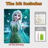 Disney Pittura con Perle Regina Elsa Pittura Artistica con Perle Fai-da-te Pittura con Gemme di Perla Quadri Artigianato Forma Speciale Decorazione Murale per la Casa