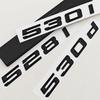 3D Czarny Matowy ABS Logo Litery Samochodowe 528i 530i Naklejka Emblemat na Tylną Klapę Dla BMW Serii 5 530i 530i F10 E60 Akcesoria Tylne