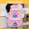 Disney Stitch Cartoon Backpack For Toddlers Large Capacity Kids School Bag With Breathable Design