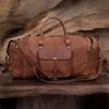 Handmade Top Grain Leather Duffel Bag: 28-inch Travel Weekender
