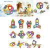 Educational Magnetic Blocks Building Kit Featuring Durable Nontoxic Plastic And Bright Multicolor Design